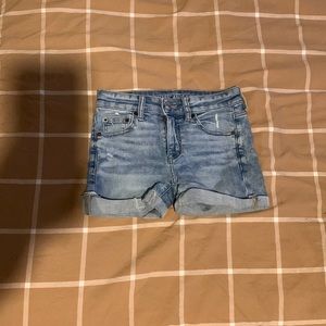 Light Wash Blue Jean Shorts